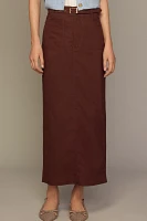 The Colette Maxi Skirt by Maeve: Belted Edition