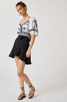 Maeve Ruffle Mini Skirt