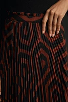 The Valerie Pleated Midi Skirt by Maeve: Michelle Armas Edition