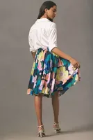 The Valerie Pleated Midi Skirt by Maeve