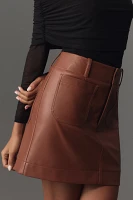 The Colette Skirt by Maeve: Faux Leather Mini Edition