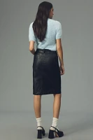 The Colette Faux Leather Skirt by Maeve