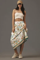 WAYF Printed Full Midi Skirt