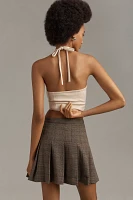 WAYF Pleated Mini Skirt