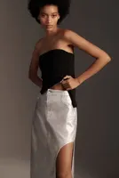 Pilcro Side-Slit Maxi Skirt