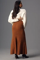 Maeve Fit & Flare Sweater Midi Skirt