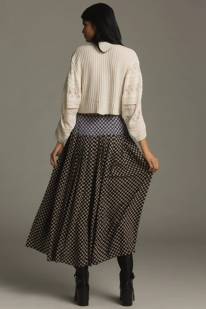 RIXO Tina Midi Skirt