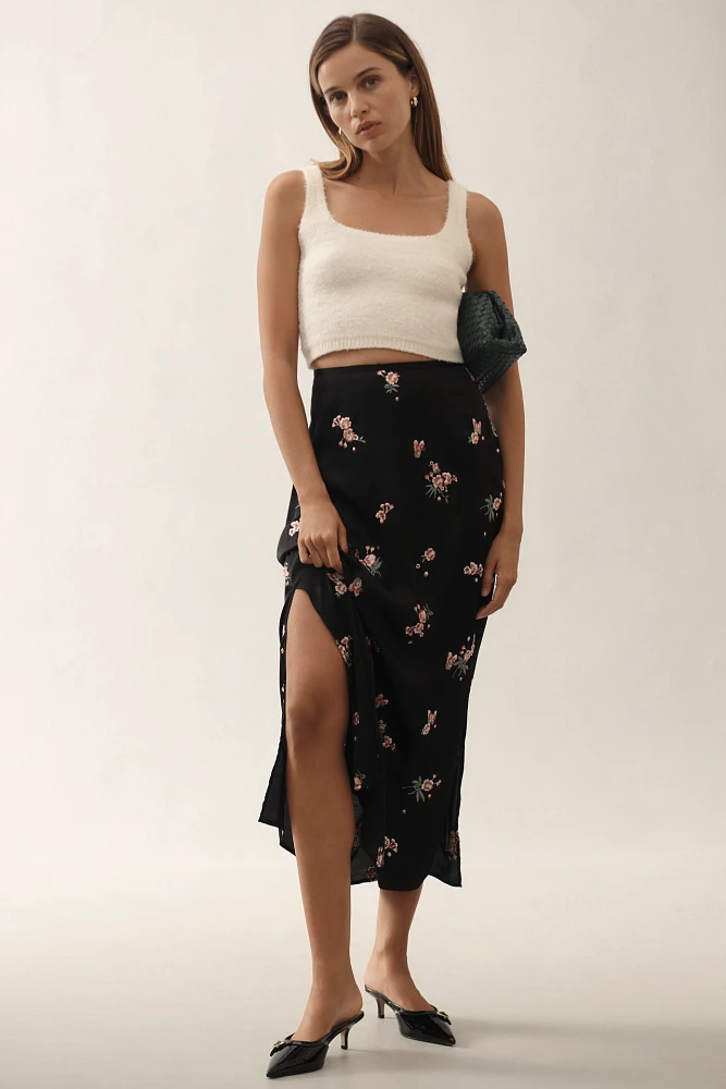 RIXO Indiya Midi Skirt