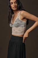 RIXO Tuta Tiered Lace Maxi Skirt
