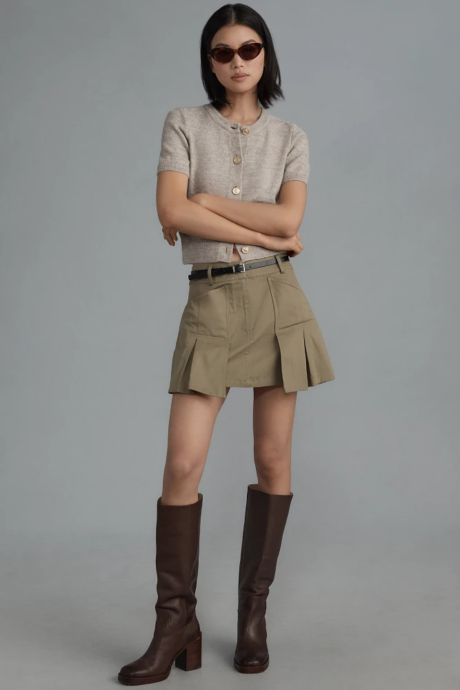 Pilcro Pleated Utility Skort