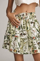 The Somerset Linen-Blend Mini Skirt