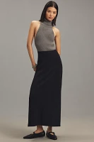 By Anthropologie Scuba Column Maxi Skirt