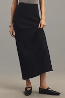 By Anthropologie Scuba Column Maxi Skirt