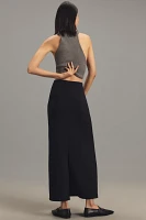 By Anthropologie Scuba Column Maxi Skirt