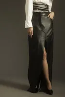 Lamarque Mariette Split-Seam Maxi Skirt