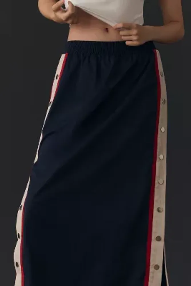 Maeve Sporty Stripe Maxi Skirt