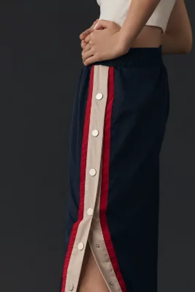 Maeve Sporty Stripe Maxi Skirt