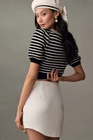 Grey Lab Curved Mini Skirt