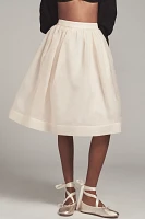 English Factory Organza A-Line Midi Skirt