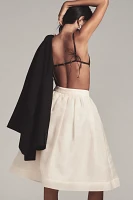English Factory Organza A-Line Midi Skirt