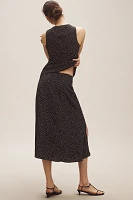 The Lille Side-Slit Midi Skirt by Maeve