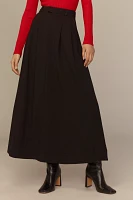 The Avery Pleated Maxi Skirt by Maeve