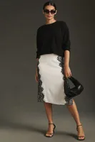 Maeve Slim Side-Slit Skirt