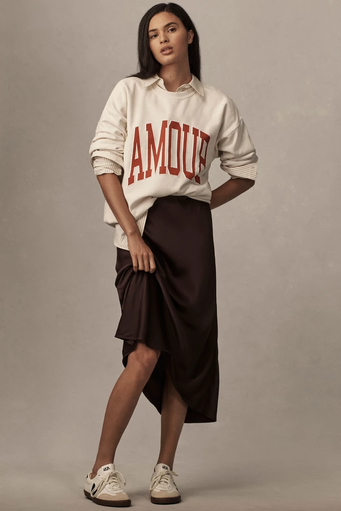 The Tilda Midi Slip Skirt