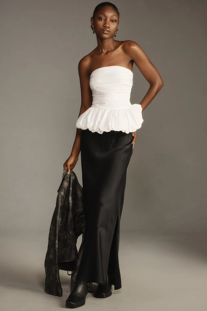 The Tilda Maxi Slip Skirt: Side-Slit Edition