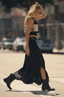 The Tilda Maxi Slip Skirt: Side-Slit Edition