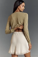 The Tilda Mini Slip Skirt: Lace Edition
