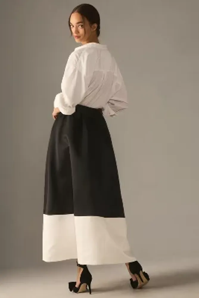 Mare Colorblock A-Line Maxi Skirt