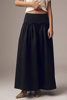 Mare x Anthropologie Basque-Waist Maxi Skirt