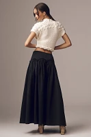 Mare x Anthropologie Basque-Waist Maxi Skirt