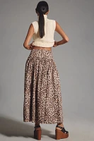 Mare x Anthropologie Basque-Waist Maxi Skirt