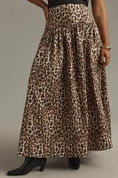 Mare x Anthropologie Basque-Waist Maxi Skirt