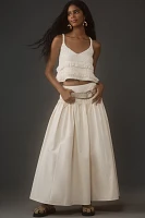 Mare x Anthropologie Basque-Waist Maxi Skirt