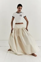 Mare x Anthropologie Basque-Waist Maxi Skirt