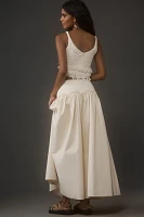 Mare x Anthropologie Basque-Waist Maxi Skirt