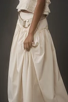 Mare x Anthropologie Basque-Waist Maxi Skirt