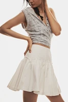 Mare Basque-Waist Mini Skirt