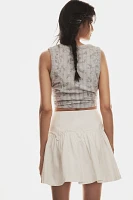 Mare Basque-Waist Mini Skirt
