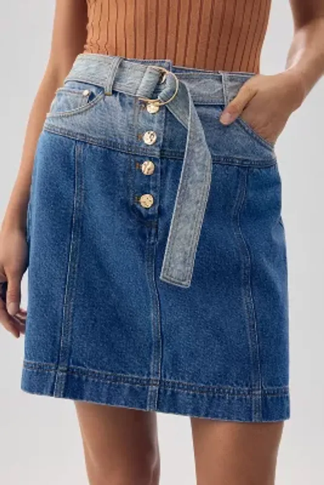 Acler Hawkin Denim Skirt