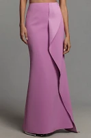 Acler Underwood Ruffled Crepe Maxi Skirt