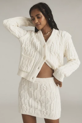 Endless Rose Cable-Knit Sweater Mini Skirt