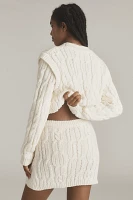 Endless Rose Cable-Knit Sweater Mini Skirt