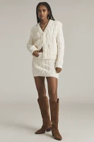 Endless Rose Cable-Knit Sweater Mini Skirt