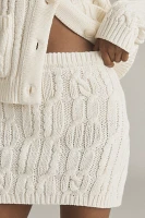 Endless Rose Cable-Knit Sweater Mini Skirt