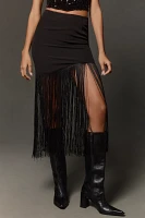 En Saison Estelle Fringe Midi Skirt