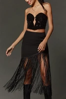 En Saison Estelle Fringe Midi Skirt